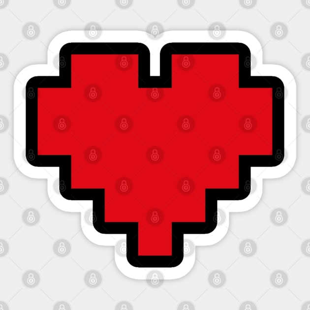 pixel heart Sticker by NetJan